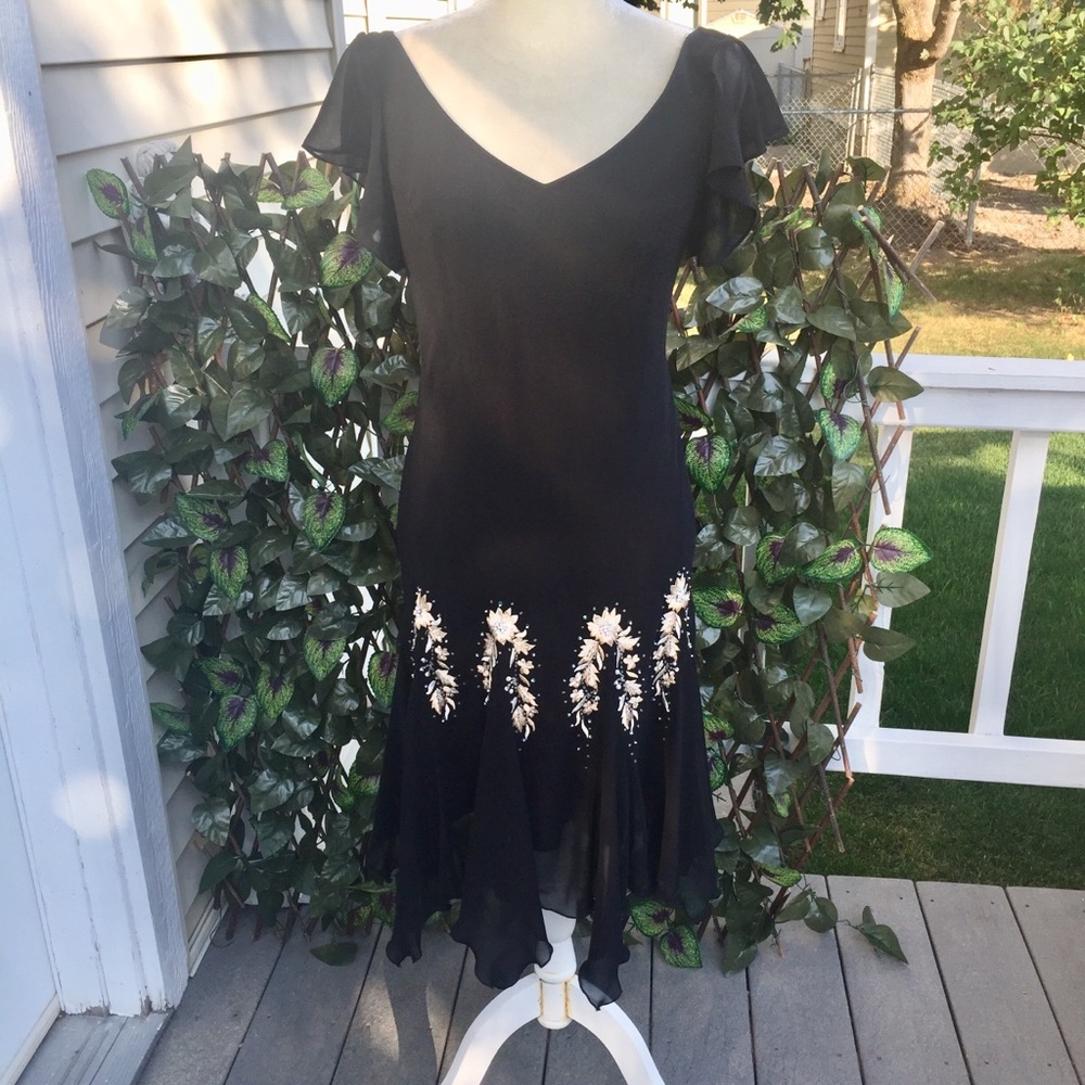 S L Fashions embroidered & Beaded Dress. 8